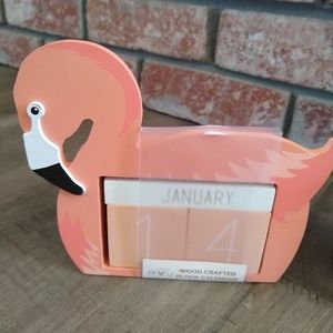 Flamingo desk calendar